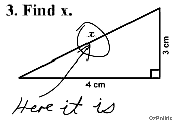 find x here it is